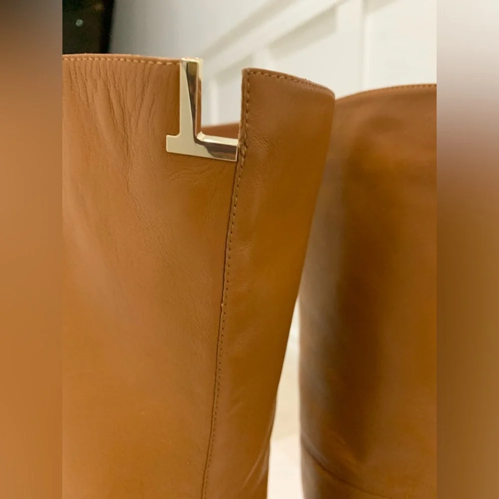 Lafayette 148 New York Lucille Tall Napa Leather Boots Size 38